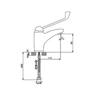 Cli̇ni̇c Engelli̇ Lavabo Bataryasi 126521