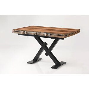 Kütük Masa Ve Ameri̇kan Sedef Sandalye Cevi̇z 130 x 80 Cm