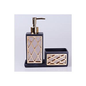 Felica Sıvılı Süngerlik Siyah Altın Polyester