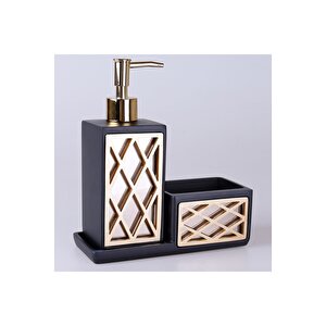 Felica Sıvılı Süngerlik Siyah Altın Polyester