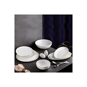 Ar34003 Bone Porselen 54 Parça Yemek Takımı Platin