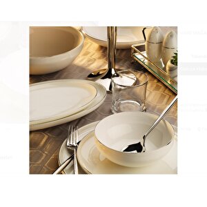 Ar34003 Bone Porselen 54 Parça Yemek Takımı Platin