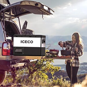 Iceco Tcd45 12/24volt 45 Litre Çift Bölmeli Outdoor Kompresörlü Oto Buzdolabı/dondurucu