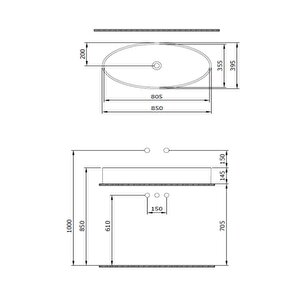 Vessel 1014-021-0125 Elips Çanak Lavabo 85 Cm Parlak Mandalina Sarısı