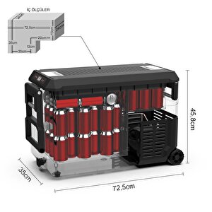 Iceco Jp40pro 12/24volt 37 Litre Tekerlekli Outdoor Kompresörlü Oto Buzdolabı/dondurucu
