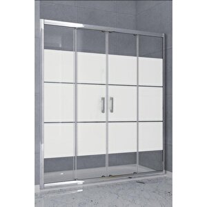 Duşakabin Ön Cephe Kumlama Box Desen 5mm H:190 Ölçü : 127 Cm 127 cm