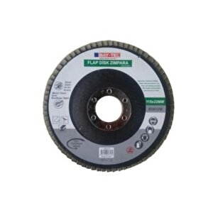 Bay-tec Mk0220 10 Lu Flap Disk Zımpara   115 X 22mm Metal Ahşap Zımpara 40 Kum