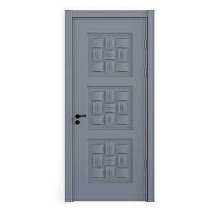 Teta Home Ilgaz Amerikan Panel Kapı 77x203-18/21-wc-banyo-gri Wc-Banyo Kilit Tipi