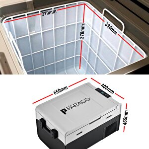 Parago Pg45 12/24volt 45 Litre Outdoor Kompresörlü Oto Buzdolabı