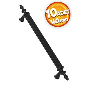 Lüx Ovacık Çekmece Dolap Kapak Kulpu 160 Mm Metal Kulp 10 Adet