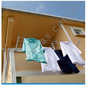 Pakas Balkon Çamaşır Kurutma Askısı Kurutmalık Duvara Monte