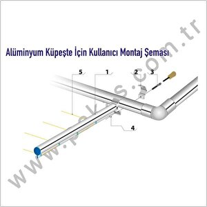 Balkon Çamaşır Kurutma Askısı Yuvarlak Küpeşte Pks 01