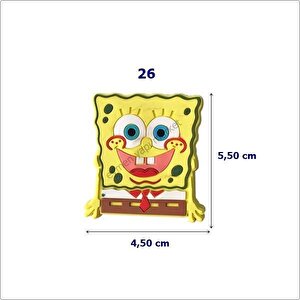 5 Adet Çocuk Odası Mobilya Kulp Dolap Düğme Sünger Bob