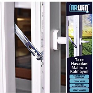 Arwin Sağ Açılım Pencere Kademeli Havalandırma Kolu Pvc Kilidi