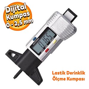 Nt Tools Dijital Lcd Lastik Derinlik Ölçme Kumpası Ntt107 Ölçer