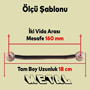 Topuz Eskitme Antik Bakır 160 Mm Metal Mobilya Mutfak Çekmece Dolap Dolabı Kulpu Kulbu Kulpları