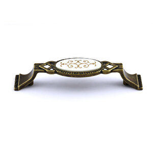 Palmira (96 Mm - 9.6 Cm) Eskitme Antik Sarı Metal Mobilya Mutfak Çekmece Dolap Kulpu Kulbu Kulpları