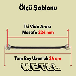 Topuz Mobilya Mutfak Dolabı Çekmece Dolap Kapak Kulpu Kulbu Antik Sarı 224 Mm Metal Kulp