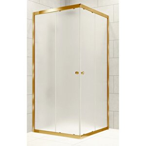 Duşakabin Kare Altın Buzlu - Ölçü : 90x100 Cm 90x100 cm
