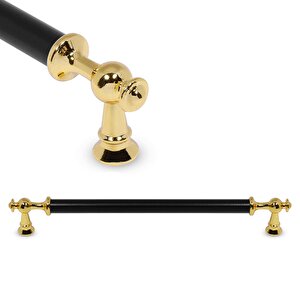 Ayvalık Çekmece Dolap Dolabı Kulpu Kulbu (224 Mm-22.4 Cm) Siyah Metal Kulp (4 Adet) Mobilya Mutfak