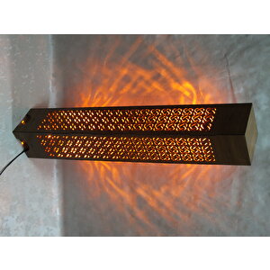 Ahşap Ev Dekorasyonu Gece Aydınlatması Gece Lambası Led Işıklı Lambader 100cm