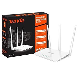 Tenda F3 4 Port 300 Mbps 3 Antenli Access Point Router