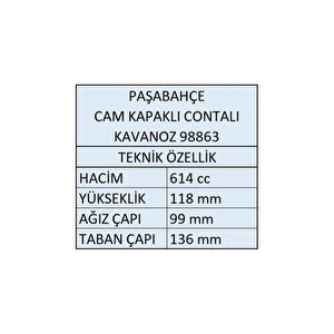 98863 Kitchen Cam Kapaklı Kavanoz 4lü Set