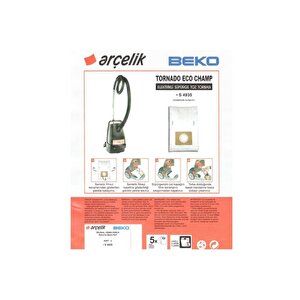 Bks 2935 Süpürge Modeli 5 Adet Toz Torbası Tornado Eco Camp