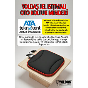 Yoldaş Isıtmalı Koltuk Minderi SİYAH (Tekli)