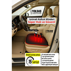 Yoldaş Isıtmalı Koltuk Minderi SİYAH (Tekli)
