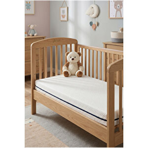 10cm Süngerli Bebek Çocuk Beşik Yatağı  70x130 Yıkanabilir Kılıflı Park Yatak Oyun Parkı