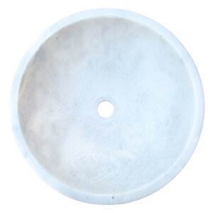 Carrara Beyaz Cilalı Mermer Çanak Lavabo Ntrstc08