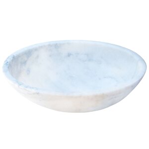 Muğla Beyaz Mermer Honlu Oval Çanak Lavabo 53x40cm Ntrstc04