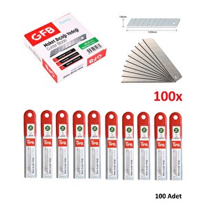 Falçata Yedek Bıçağı Gfb 100lü Maket Bıçağı Yedeği 0.5mm