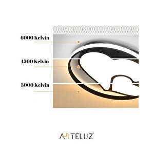 Arteluz Modern Kalp Model Tavan Led Avize