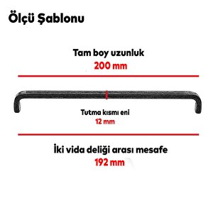 Paris (192 Mm-192.2 Cm) Eskitme Antik Sarı Metal Mobilya Mutfak Çekmece Dolap Kulpu Kulbu Kulpları
