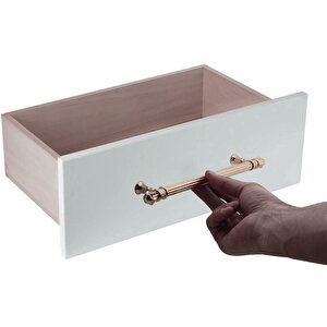 Akbatı Çekmece Dolap Kapak Kulpu Kulbu 192 Mm Bronz Metal Kulp