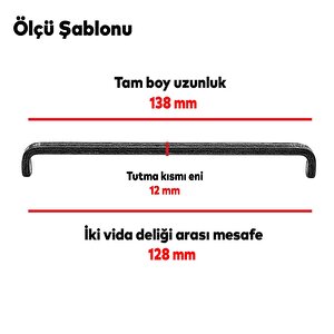 Paris (128 Mm-12.8 Cm) Eskitme Antik Gümüş Metal Mobilya Mutfak Çekmece Dolap Kulpu Kulbu Kulpları