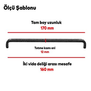 Paris (160 Mm-16.0 Cm) Eskitme Antik Gümüş Metal Mobilya Mutfak Çekmece Dolap Kulpu Kulbu Kulpları