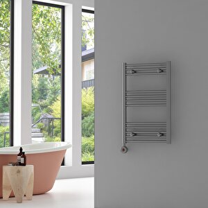 Nile Sulu Elektrikli Çelik Havlupan 800*500 Krom Kaplama (On-Off Fişli Kit)