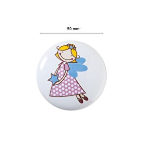 5 Adet Tomurcuk Porselen Düğme Peri Çocuk Odası Mobilya Kulp