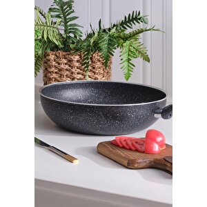 Wok Tava 24 Cm Granit Derin Vok Tavası
