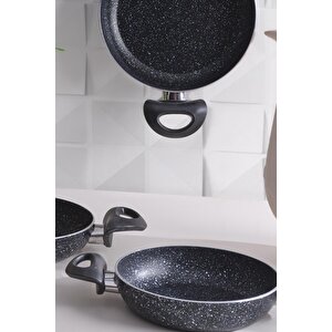 Sanat | Sahan Seti Granit 3lü Sahan Tavası 20-22-24 Cm