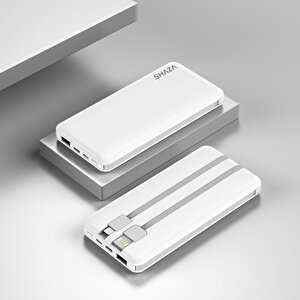 10.000 Mah 4in1 Smart Chip Powerbank Beyaz