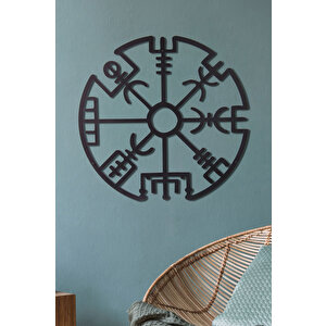 Çerçevesiz Vegvisir Ev & Ofis Metal Duvar Tablosu- 60 x 60 Cm