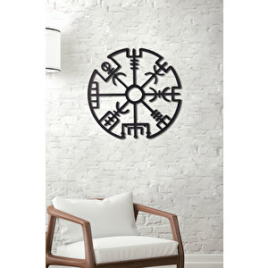 Çerçevesiz Vegvisir Ev & Ofis Metal Duvar Tablosu- 60 x 60 Cm
