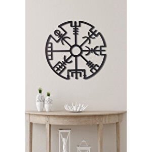 Çerçevesiz Vegvisir Ev & Ofis Metal Duvar Tablosu- 50 x 50 Cm