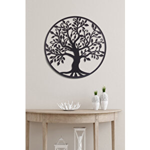 Hayat Ağacı Ev & Ofis Metal Duvar Tablosu - 50 x 50 Cm