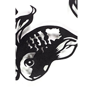 2'li Akvaryum Ev & Ofis Metal Duvar Tablosu - 37 x 49 Cm