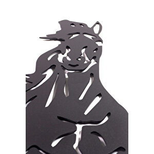 3'lü At Ev & Ofis Metal Duvar Tablosu - 41 x 49 Cm